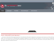 Tablet Screenshot of morawietz.com